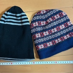 ジュニア用　スキー／雪遊び用　グローブ＋キャップ他 （2セット、10点）の画像