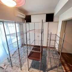 ワイヤーシェルフ　収納棚　の画像
