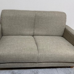 Emma 2人掛けコンパクトソファ[ベージュ]の画像