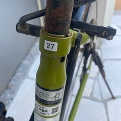 6段ギア付き27インチ自転車《整備済み、両輪タイヤ新品》の画像