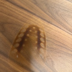 ニトリ　昇降式ダークブラウン　リビングテーブルの画像