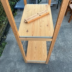 棚　シェルフ　ラック　木製　3段　中古　の画像