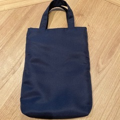 上履き袋　紺の画像