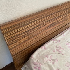 シングルベッド　スノコ　マットレス付きの画像