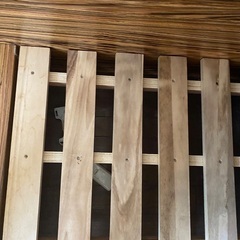 シングルベッド　スノコ　マットレス付きの画像