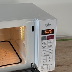 ハイアール 電子レンジ 2018年製 JM-FH18D フラットタイプ ヘルツフリー 温め専用 ホワイト Haier 家電 札幌市白石区の画像