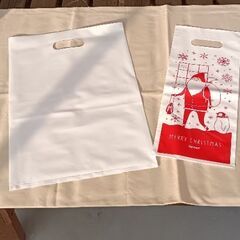クリスマス柄ショプバック2種18枚の画像