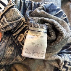 【美品】フード付きデニムジャケット #RICCARCA 140cmの画像