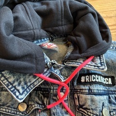 【美品】フード付きデニムジャケット #RICCARCA 140cmの画像