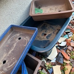 植木鉢各種の画像