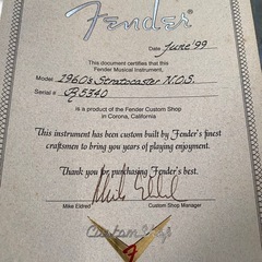 Fenderカスタムショップの画像