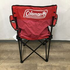 Coleman/コールマン アームチェア レッド ケース付き アウトドア 焚火 BBQ 25k菊NSの画像
