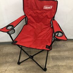 Coleman/コールマン アームチェア レッド ケース付き アウトドア 焚火 BBQ 25k菊NSの画像