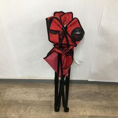 Coleman/コールマン アームチェア レッド ケース付き アウトドア 焚火 BBQ 25k菊NSの画像