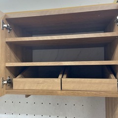 1116-020 ★リユースのサカイ幸手店★　LOWYA キッチンボード 木目調¥22,000(税込)【備考】W120×D42×H180の画像