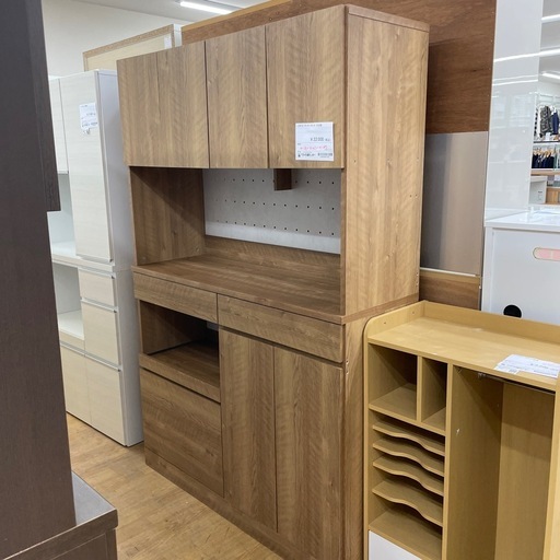 1116-020 ★リユースのサカイ幸手店★　ロウヤ　LOWYA キッチンボード 木目調¥22,000(税込)【備考】W120×D42×H180