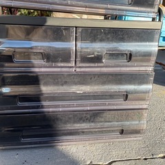 淀川製鋼所 ヨドコウ YODOKO 3段引き出しプラケース2セット の画像