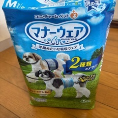 犬の男の子用マナーウェアー、尿バットの画像