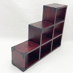 ミニ飾り棚 木製 おしゃれなディスプレイにの画像