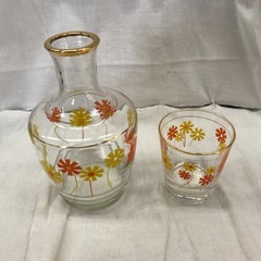 ☆ドリーム2号館☆ジモティー割引/レトロ 水差し・グラスセット ※中古の画像