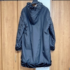 Otto 3L　フード付き リバーシブル ゼブラ柄ロングコートの画像