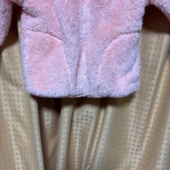 ボア　暖かいフリースキッズ　ジャケット　可愛いピンク　新品　80センチの画像