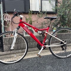 Ferrari クロスバイク レッド　ジャンク　大阪府の画像
