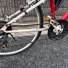 Ferrari クロスバイク レッド　ジャンク　大阪府の画像