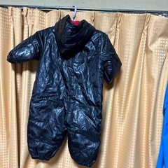 ベビー　暖かいフリース　ロンパース　80センチの画像