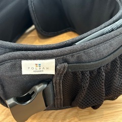 ポルバン アドバンス ヒップシート シングルショルダー付き　デニムブラックの画像