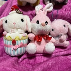うさぎの　ぬいぐるみ　5点セット　バラ売り可能の画像