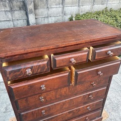 タンス　整理タンス　6段　北海道民芸家具　キズあり　中古の画像