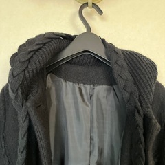 毛100%黒コート　新品未使用の画像