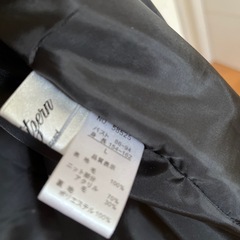 毛100%黒コート　新品未使用の画像