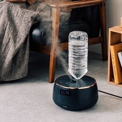 【加湿器】湿度コントロール 超音波式加湿器 ペットボトル自動給水機能付きの画像