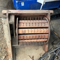 足踏み　脱穀機　古道具　の画像