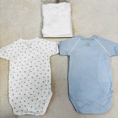 新品&美品！プチバトーのボディースーツ　3点セット　の画像