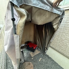 お話し中！！バイク簡易 ガレージあげます！無料 の画像