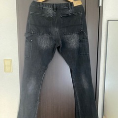 mnml ミニマル　ブラックフレアデニムの画像