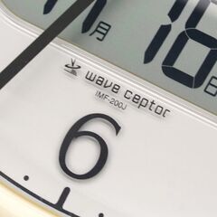 電波受信確認済み CASIO WAVE SEPTOR 電波掛時計 温湿度/日付表示 IMF-200J-7JF 直径32.5cm プログラム時報12本 メロディ12種 札幌市 清田区 平岡の画像