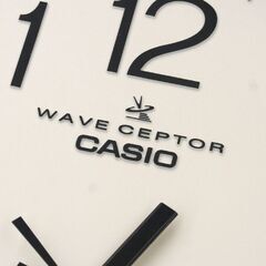 電波受信確認済み CASIO WAVE SEPTOR 大型電波時計 IC-4100J 直径380mm デュアルタイム プログラム時報24本 札幌市 清田区 平岡の画像