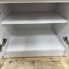 J3212【リユースのサカイ柏店】　レンジ台　ホワイト　　クリーニング済みの画像