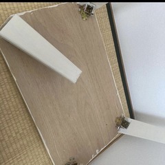 ホワイト長方形テーブル　折りたたみの画像