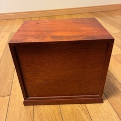 木製小物入れ 2段引き出しの画像