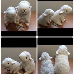 モンスイユ　ぬいぐるみ　ひつじ親子　かわいいの画像