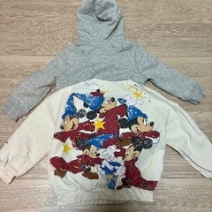 ミッキートレーナー、スパイダーマンパーカーの画像