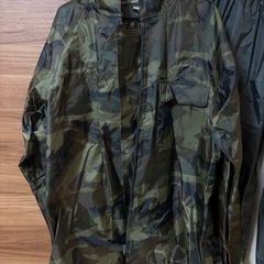 迷彩レインコート メンズサイズの画像