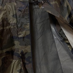 迷彩レインコート メンズサイズの画像