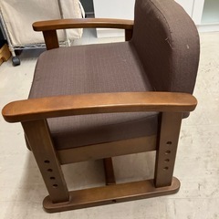 O 2511-372やすらぎ家具　チェアー　キズ汚れ有りの画像