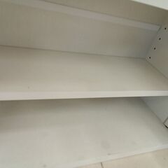 リユースのサカイ栃木店★ジモティ割あり★  食器棚 ホワイト W53.7×D26.5×H93.5 クリーニング済み TC11613の画像